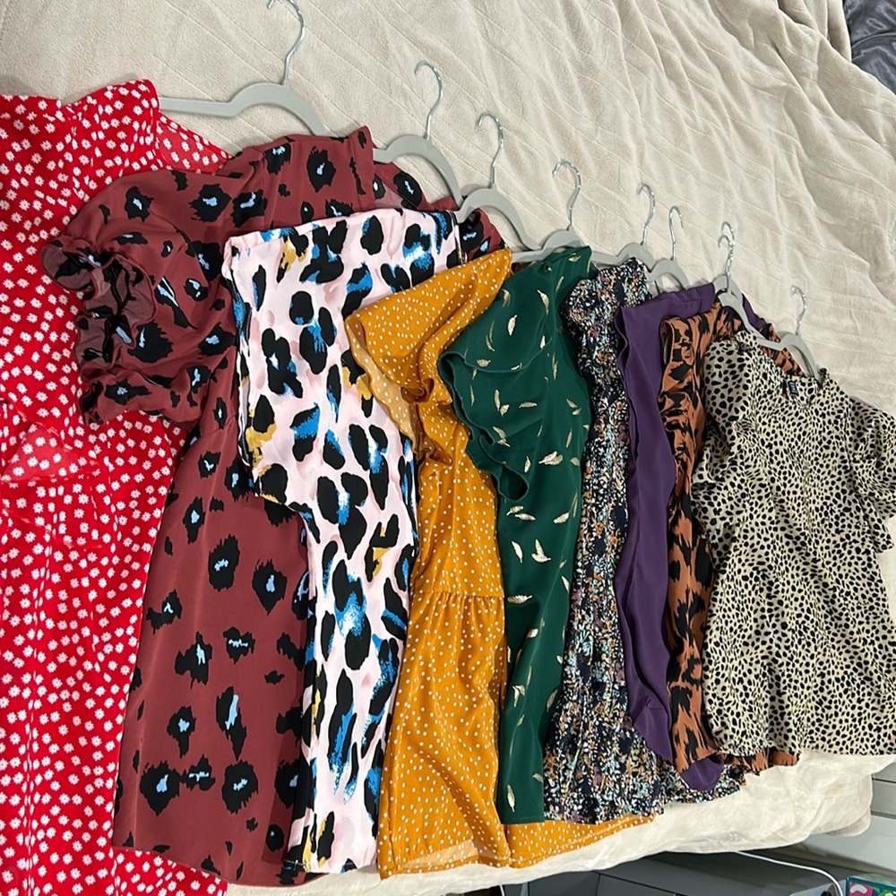 Nine (9) women’s tops from Shein (all size 2X)